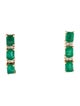 Jewelmak 14K 2.02ctw Emerald Drop Earrings