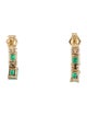 Jewelmak 14K 2.02ctw Emerald Drop Earrings