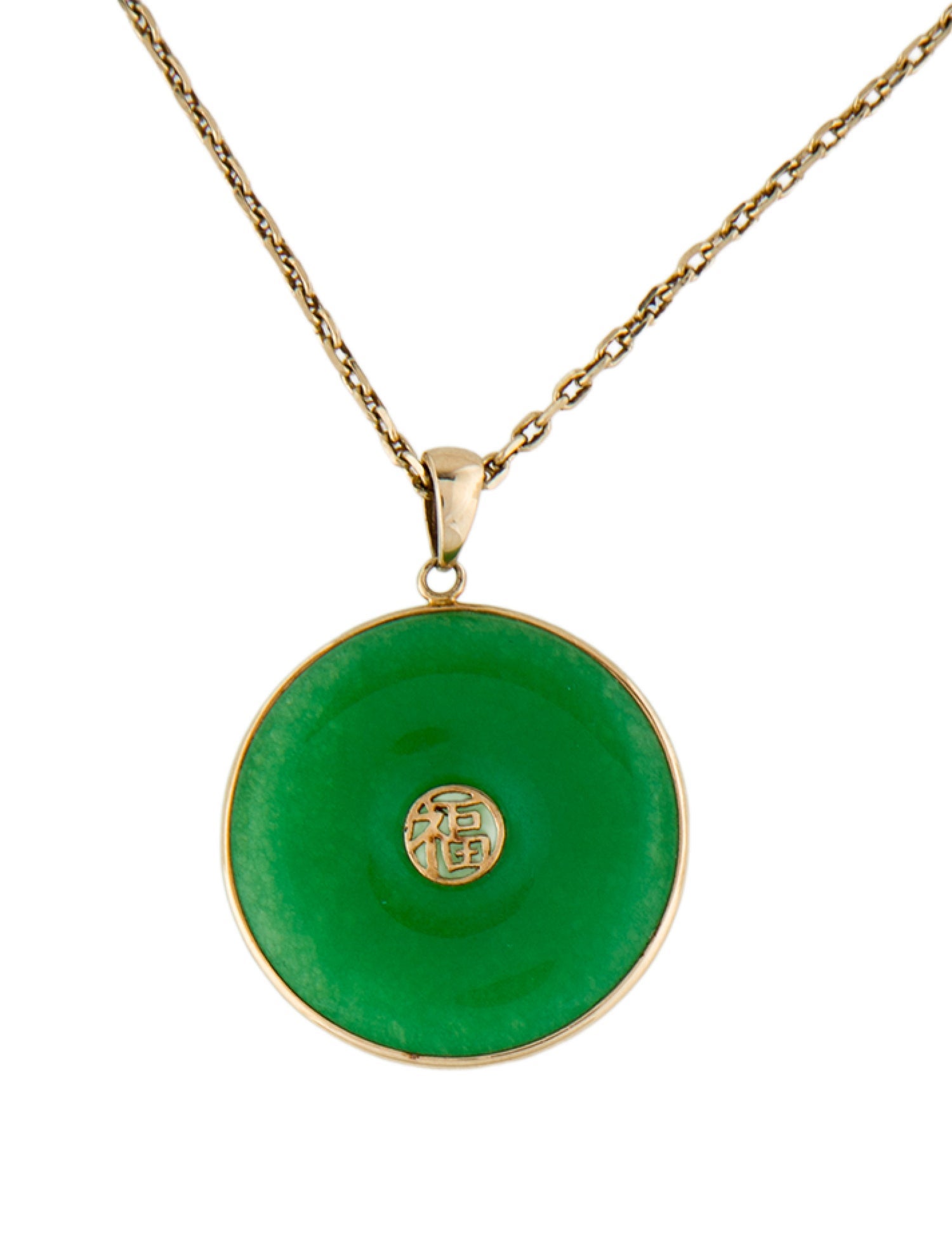 Jewelmak 14K Dyed Quartzite Pendant Necklace