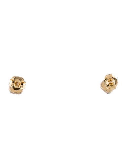 Jewelmak 14K Sapphire Stud Earrings