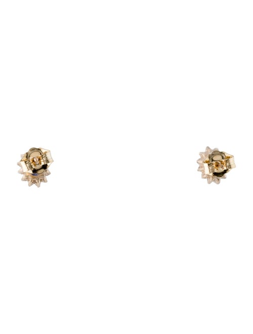 Jewelmak 14K Sapphire & Diamond Stud Earrings