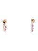 Jewelmak 14K 1.48ctw Sapphire Huggie Hoop Earrings
