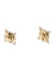 Jewelmak 14K Sapphire & Diamond Stud Earrings