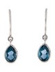 Jewelmak 18K Topaz Drop Earrings