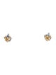 Jewelmak 14K 1.31ctw Sapphire & Diamond Stud Earrings