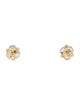Jewelmak 14K 1.22ct Topaz & Diamond Flower Cluster Stud Earring