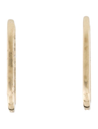 Jewelmak 14K Peridot Hoop Earrings