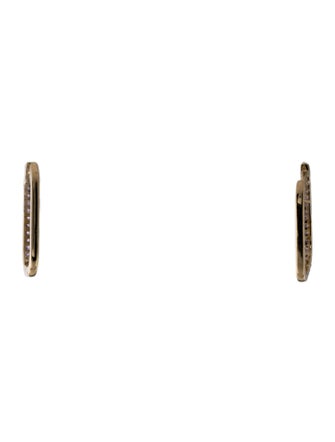 Jewelmak 14K Amethyst U-Hoop Earrings