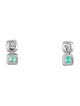 Jewelmak 14K 1.81ctw Emerald & Diamond Drop Earrings