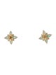 Jewelmak 14K Emerald & Diamond Drop Earrings
