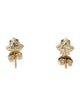 Jewelmak 14K Sapphire & Diamond Stud Earrings