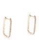 Jewelmak 14K Diamond Hoop Earrings