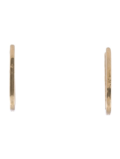 Jewelmak 14K Diamond Hoop Earrings