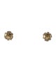 Jewelmak 14K Smokey Quartz & Diamond Stud Earrings
