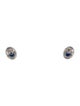 Jewelmak 18K Sapphire & Diamond Stud Earrings