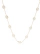 Jewelmak 18K 9.65ctw Opal Station Necklace