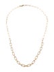Jewelmak 14K 1.51ct Diamond Paperclip Chain Link Necklace
