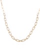 Jewelmak 14K 1.51ct Diamond Paperclip Chain Link Necklace