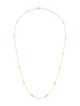Jewelmak 14K 3.86ctw Topaz Station Necklace