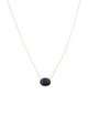 Jewelmak 14K 3.41ct Sapphire Pendant Necklace