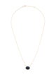 Jewelmak 14K 3.41ct Sapphire Pendant Necklace