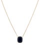 Jewelmak 14K 3.06ct Sapphire Pendant Necklace