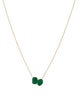 Jewelmak 14K 1.84ctw Emerald & Diamond Pendant Neckla ce