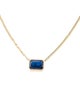 Jewelmak 14K 3.08ct Sapphire Pendant Necklace