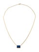Jewelmak 14K 3.08ct Sapphire Pendant Necklace