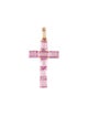 Jewelmak 14K 1.45ctw Sapphire Cross Pendant