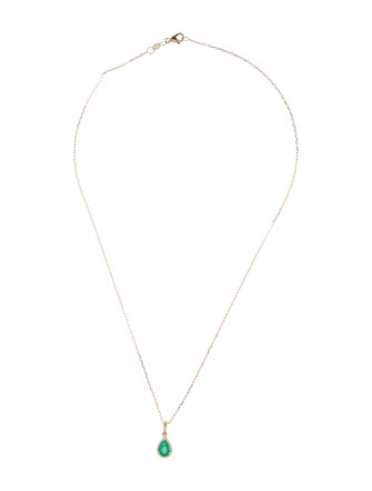 Jewelmak 14K Emerald & Diamond Jewelry Set