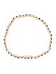 Jewelmak 14K Sapphire & Diamond Link Bracelet