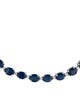 Jewelmak 14K Sapphire & Diamond Link Bracelet