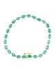 Jewelmak 14K Emerald & Diamond Link Bracelet
