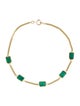 Jewelmak 14K 2.20ctw Emerald Station Bracelet