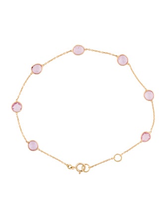 Jewelmak 18K Sapphire Station Bracelet