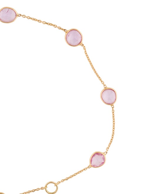 Jewelmak 18K Sapphire Station Bracelet