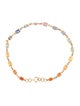 Jewelmak 14K 3.60ctw Sapphire Link Bracelet