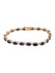 Jewelmak 14K 8.20ctw Sapphire & Diamond Link Bracelet