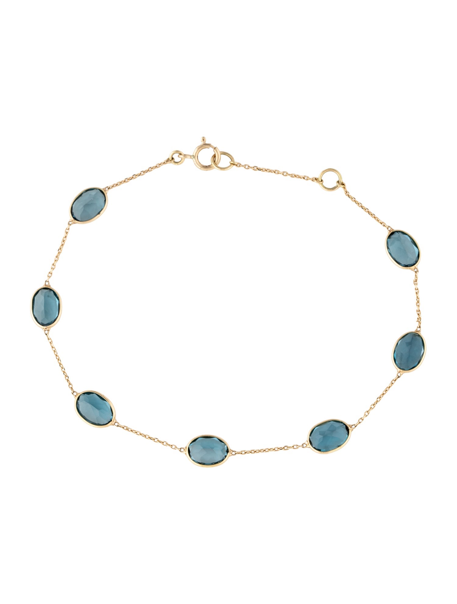Jewelmak 18K Topaz Oval Bracelet