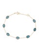 Jewelmak 18K Topaz Oval Bracelet