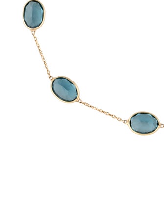 Jewelmak 18K Topaz Oval Bracelet