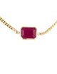 Jewelmak 14K 1.48ct Ruby Station Bracelet