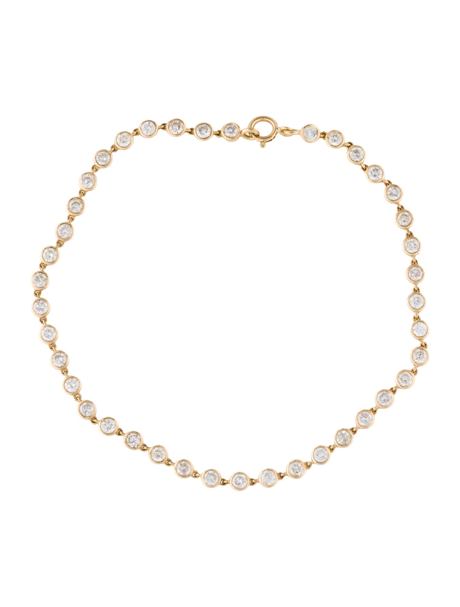 Jewelmak 18K 2.04ctw Diamond Tennis Bracelet