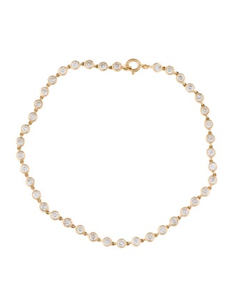 Jewelmak 18K 2.04ctw Diamond Tennis Bracelet