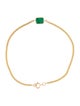 Jewelmak 14K Emerald Link Bracelet