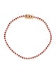 Jewelmak 14K 1.65ctw Ruby Tennis Bracelet
