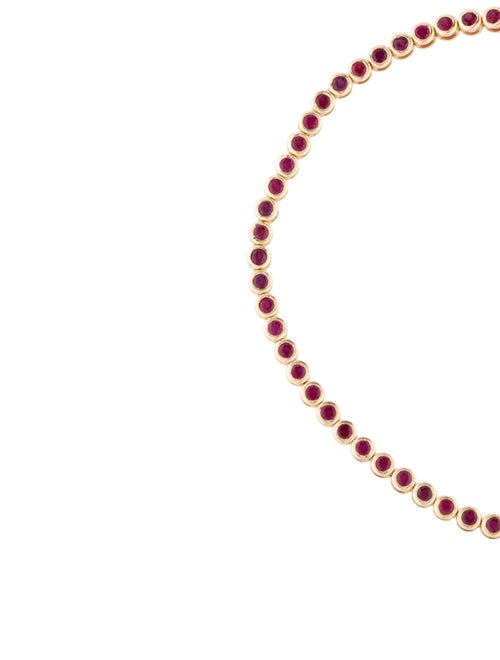 Jewelmak 14K 1.65ctw Ruby Tennis Bracelet