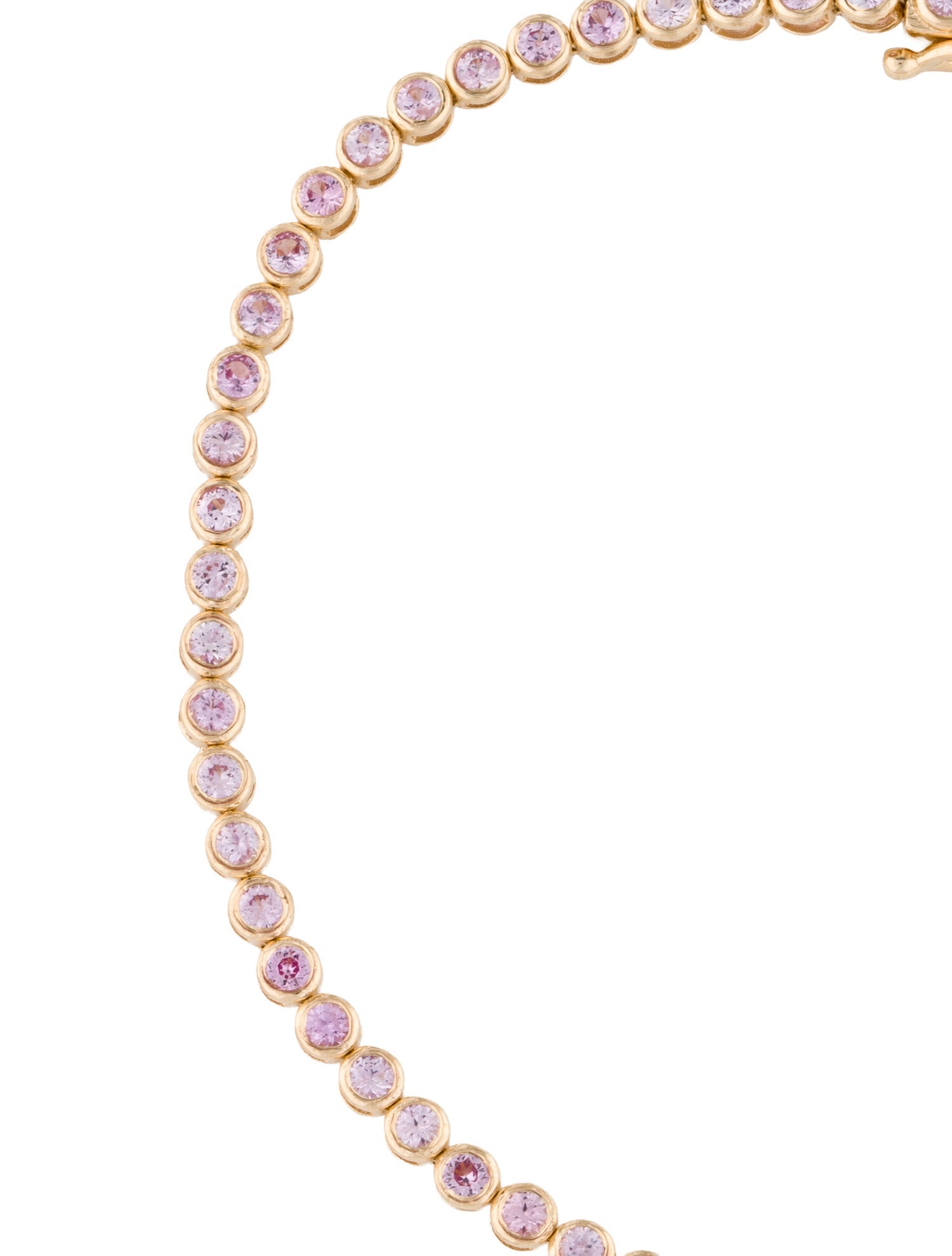 Jewelmak 14K 1.81ctw Sapphire Tennis Bracelet