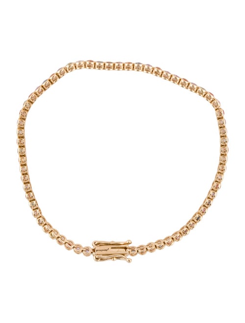 Jewelmak 14K 1.93ctw Sapphire Mulit-color Tennis Bracelet